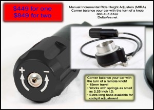 Manual Incremental Ride Height Adjuster
